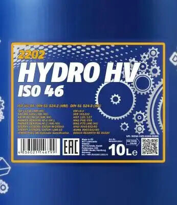 MANNOL Hydro HV ISO 46 (PART 3) 10Lx