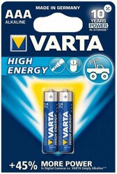 04903113412_батарейка 2шт VARTA HIGH ENERGY 2 AAA 1.5V LR03!\