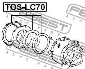 Ремкомплект сальников поворотного кулака TOYOTA LAND CRUISER FJ,FZJ,HDJ,HJ,HZJ,KZJ,LJ,PZJ,RJ7# 1990.01-2007.01 GR