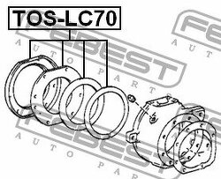 Ремкомплект сальников поворотного кулака TOYOTA LAND CRUISER FJ,FZJ,HDJ,HJ,HZJ,KZJ,LJ,PZJ,RJ7# 1990.01-2007.01 GR