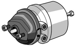Тормозной цилиндр с пружинным энергоаккумулятором