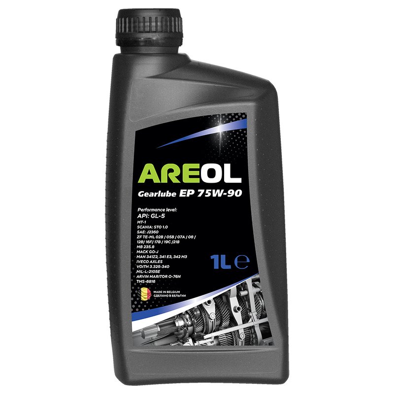 Масло трансмиссионное полусинтетическое AREOL Gear Oils Gearlube EP 75W-90 1 L