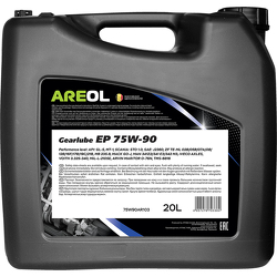 Масло трансмиссионное полусинтетическое AREOL Gear Oils Gearlube EP 75W-90 20 L