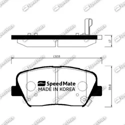 Колодки HYUNDAI Santa Fe III (DM),I30 (GD),Genesis II (DH)/KIA Sorento II (XM),Ceed II (JD)