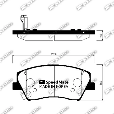 Колодки HYUNDAI Elantra (AD) 2015-,Elantra (MD) 1.6 CRDi