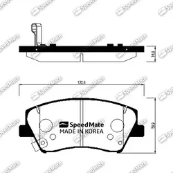 Колодки HYUNDAI Elantra (AD) 2015-,Elantra (MD) 1.6 CRDi