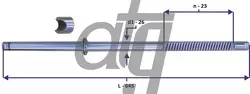 Вал сошки рулевого управления