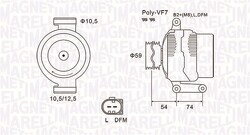 Ролик привод. ремня (обгонная муфта) для а/м Ford Transit (06-) 2.2d (CM 6761)