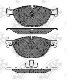 Колодки дисковые, NiBK, PN0385