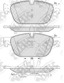 Колодки дисковые, NiBK, PN42001