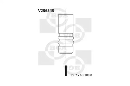 V236543 BGA КЛАПАН 29.7X6X109.8 FRD FIESTA V 1.3 01- EX
